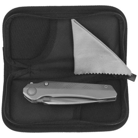 Bestech Wet Nellie Knife Two Tone Gray Titanium, Satin MagnaCut by Kombou (BT2505B)