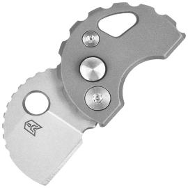 Nóż składany Bestechman Turtle Gray Titanium, Bead Blasted 14C28N (BM20A)