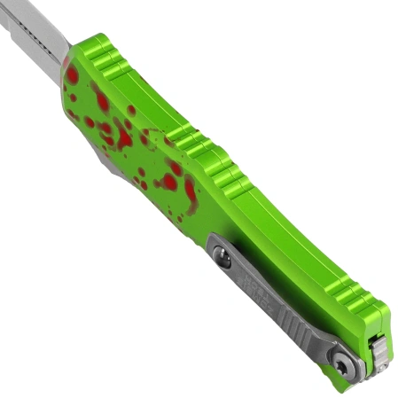 Nóż automatyczny OTF Microtech Hera II Mini Bayonet Zombie-Tech Aluminium, Stonewashed M390MK by Tony and Sean Marfione (1701M-10Z)
