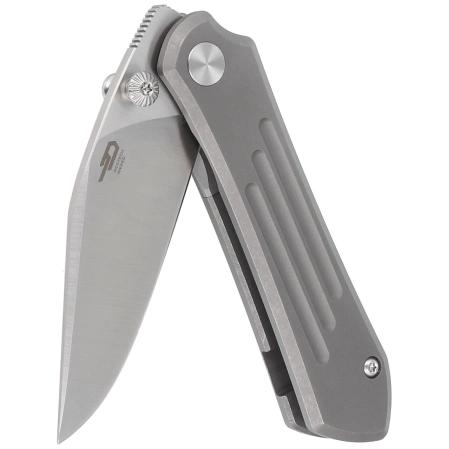 Bestech Icarus Knife Dark Stonewashed Titanium, Satin M390 by Nick Rogers (BT2302C)