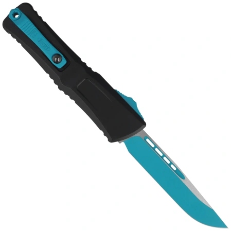 Nóż automatyczny OTF Microtech Combat Troodon Gen III S/E Black Aluminium, Turquoise M390MK by Tony Marfione (1143-1TQSK)