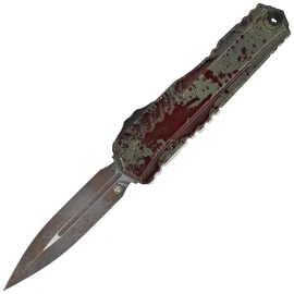 Microtech Cypher II D/E Signature OTF Knife Outbreak Aluminum, Outbreak M390MK by Deryk Munroe i Tony Marfione (1242-1OBS)