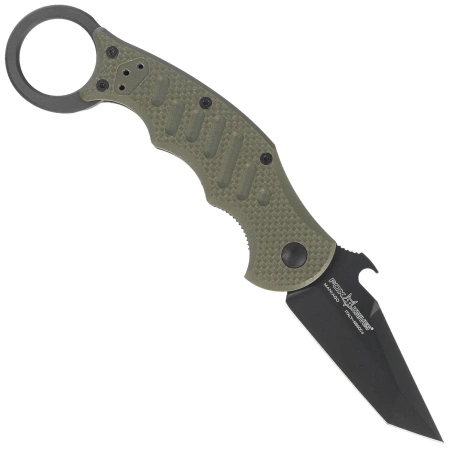 Nóż składany Fox The Dart Karambit OD Green G10, Black Idroglider N690 by Doug Marcaida (FX-597 OD)