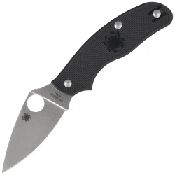 Spyderco Metropolitan Lightweight Knife Black FRN, Satin M390 by Sal Glesser (C213PBK)