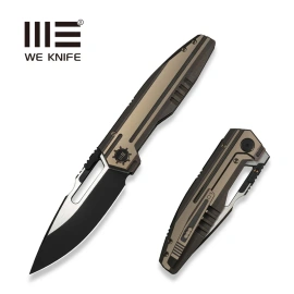 Nóż składany WeKnife Reveille LE No ???/200 Bronze Titanium, Black Stonewashed / Satin M390 (WE23057-1)
