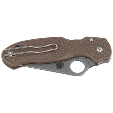 Spyderco Para 3 Lightweight Sprint Run Knife Brown FRN, Stonewashed CPM-15V by Sal, Eric Glesser (C223PBN15V)