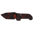 Nóż automatyczny Microtech LUDT Gen III T/E Signature Black-Orange Topographic Camo Smooth Aluminium, Black-Orange Topographic Camo M390MK by Tony Marfione (1136S-1TPBKORCS)
