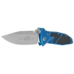Microtech Socom Elite S/E-M Knife Blue Aluminum, Stonewashed M390 by Tony Marfione (160-10BL)