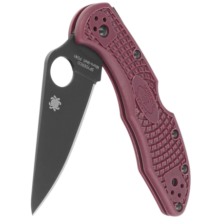Nóż składany Spyderco Delica 4 Sprint Run Burgundy FRN, TiCN Micro-Melt PD#1 by Sal Glesser (C11BGBKP)