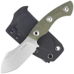 Kizer Rook Knife Green Micarta, Satin AEB-L by Vincent Rizzo (1090A4)