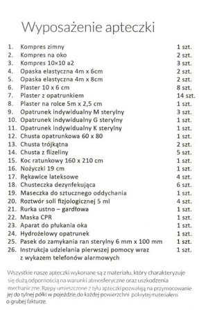 Apteczka pierwszej pomocy Medaid Typ 510 z krzyżem (APT510CR)