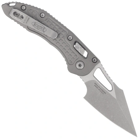 Nóż składany Microtech M-Stitch Ram-Lok S/E Natural Clear Frag Aluminium, Apocalyptic M390MK by Borka Blades and Tony Marfione (169MRL-10APFRNC)