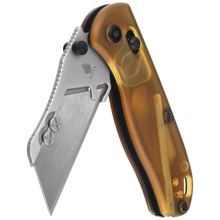Nóż składany Kizer Uti Bear 1 Yellow PEI, Blasted SK5 / 50Cr15MoV by Azo (V3619JA4)