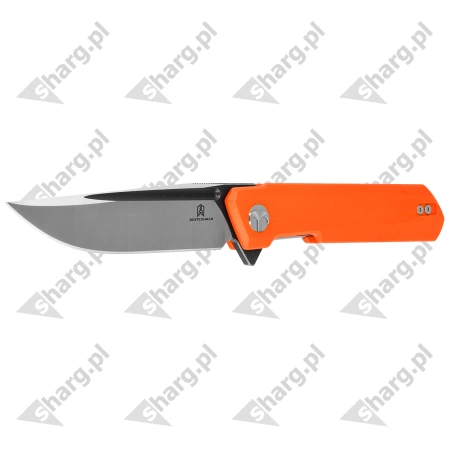 Nóż składany Bestechman Dundee Orange G10, Grey PVD / Satin D2 by Ostap Hel (BMK01H)