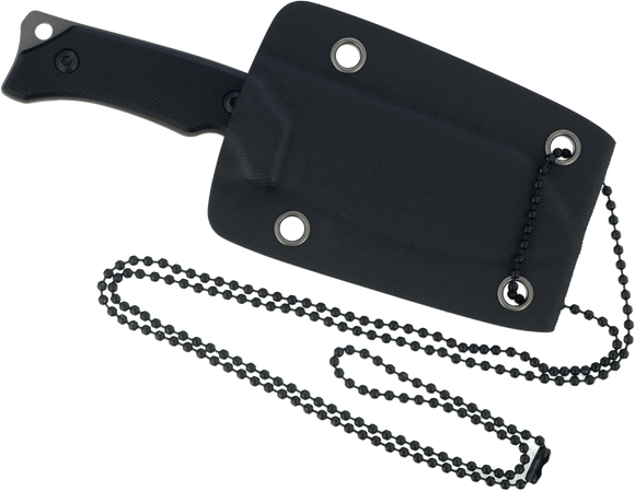 K25 Kraken Neck Knife Black G10, Titanium 7Cr17Mov