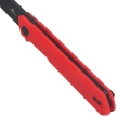 Bestechman Dundee Sheepfoot Knife Red G10, Black PVD D2 by Ostap Hel (BMK09F)