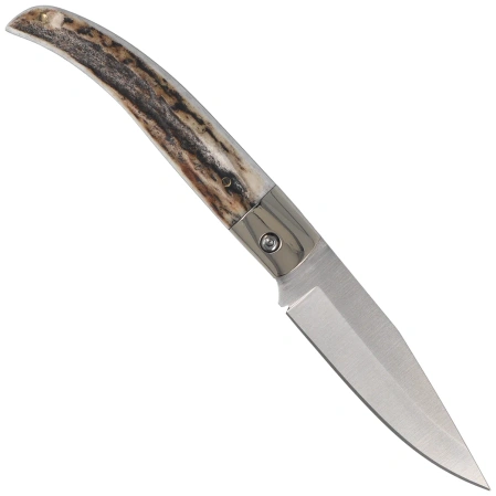 Nóż składany Muela Artisan P-8VA Deer Stag, Satin MoVa 1.4116