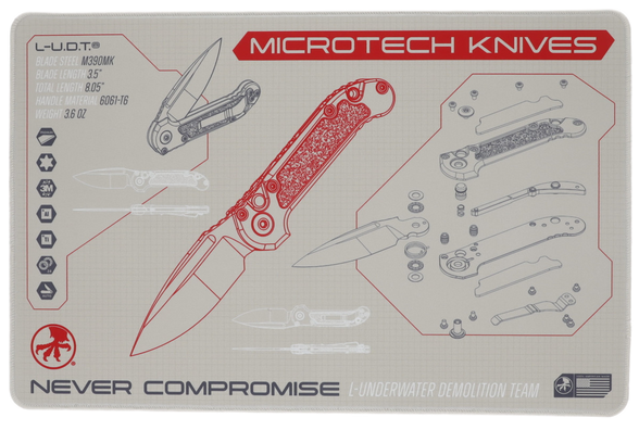 Microtech LUDT Cream Display Mat (MAT-LUDT)