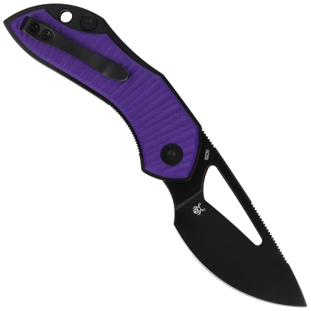 Bestechman Triassic Knife Purple G10, Black PVD 14C28N by Denis Simonutti (BMK17C)