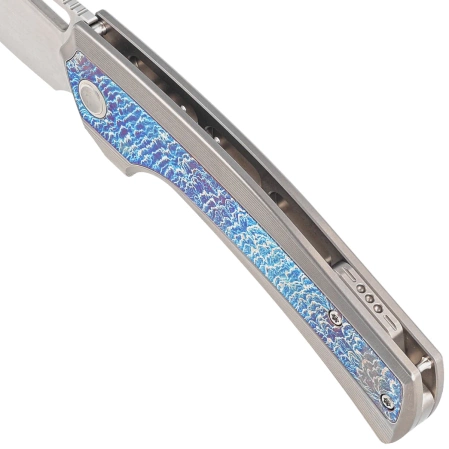 Nóż składany WeKnife Nefaris LE No 057/260 Gray/Flamed Titanium, Hand Rubbed Satin CPM 20CV (WE22040FA-1)