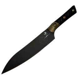 Nóż kuchenny Microtech Utility Signature Bronze Titanium Bolster/Carbon Fiber, Black DLC M390MK (3400B-1DLCCFS)