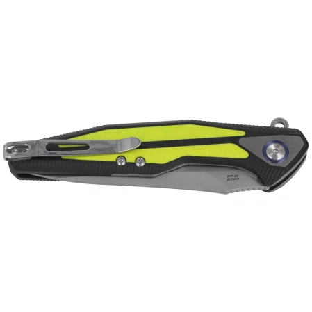 Rike Knife Tulay Black / Fluorescent Green Inlay, Matted 154CM (RK-TULAY-BFG)