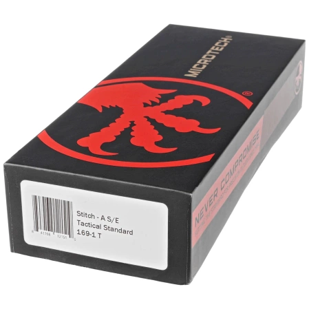 Microtech Stitch-A S/E Tactical Black Aluminum, Black DLC M390 by Sebastijan Berenji and Tony Marfione Knife (169-1T)