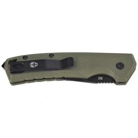 Tekto A3 Delta Mini D/P Automatic Knife OD Green G10, Black D2 (A3S_G1OD_D2BK1_A1)