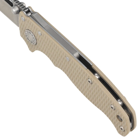 Nóż składany Demko AD20.5 Clip Point Coyote Tan G10, Stonewashed CPM 3V by Andrew Demko (205-3V-CTCP)