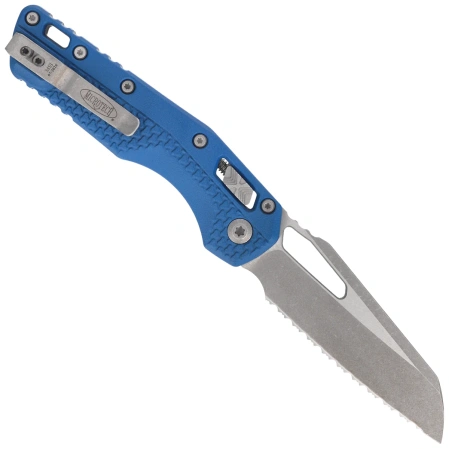 Microtech MSI Ram-Lok S/E Knife Cerakote Blue Tri-Grip Polymer, Apocalyptic F/S M390MK by Tony Marfione (210T-12APPMCBL)