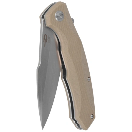 Bestech Warwolf Beige G10, Stonewashed/Satin D2 Knife (BG04C)