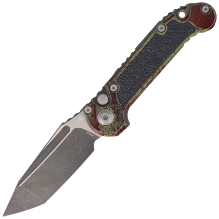Microtech LUDT Gen III T/E Signature Automatic Knife Outbreak Aluminum, Outbreak M390MK by Tony Marfione (1136-1OBS)