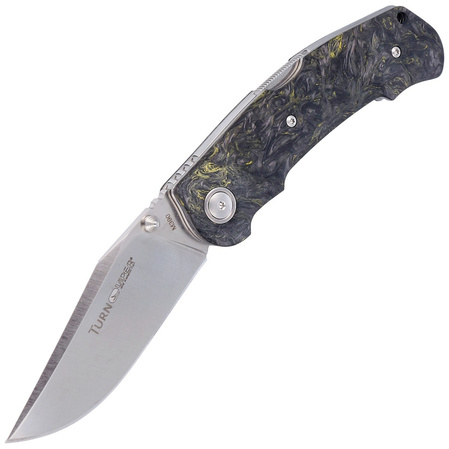 Viper Turn Essential Dark Matter Yellow Carbon Fiber, Satin M390 by Fabrizio Silvestrelli Knife (V5988FCY)