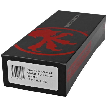 Microtech Socom Elite Auto S/E Knife Cerakote Burnt Bronze Aluminum, Cerakote Burnt Bronze M390 by Tony Marfione (160A-1UB-C19Z4)