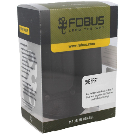 Fobus FN, CZ double-stack magazine 9mm, flashlight (6909 SF RT)