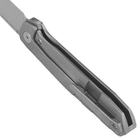 Nóż składany Bestech 9 Bead Blasted Titanium, Satin M390 by BrrKnives (BT2408A)