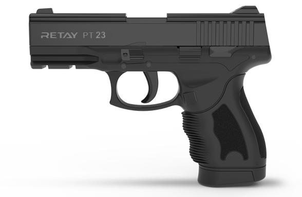 Retay PT 23 9mm P bang gun.A.K. Black (PT 23 9mm PAK Black)