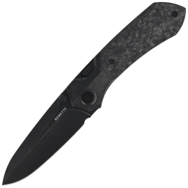 Remette RTPT-ELD Meteor Knife Black Titanium / Carbon Fiber, Titanium Plating M390 (RTPT-ELD)