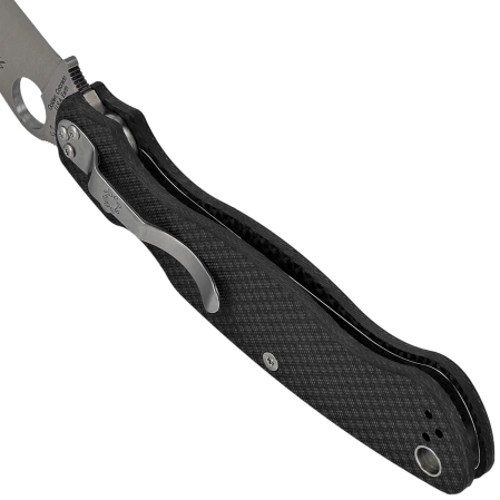 Spyderco Military 2 Sprint Run Carbon Fiber, Satin CPM S90V by Sal, Eric Glesser Knife (C36CFP2)