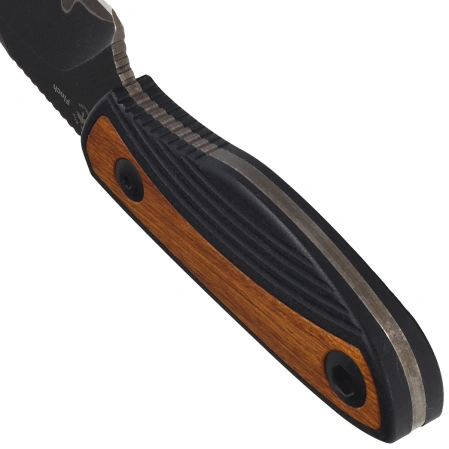 Kizer Finch Knife Black G10/Mkuruti Wood, Acid Washed 3-layer Composite Steel by Vincent Rizzo (1134A1)