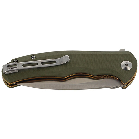 Nóż składany Civivi Praxis Green G10, Satin 9Cr18MoV (C803A)