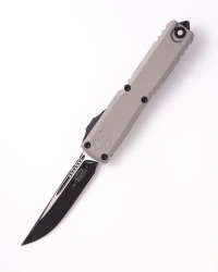 Nóż automatyczny OTF Microtech Ultratech Gen IV S/E Natural Clear Aluminium, Black M390MK by Tony Marfione (11214-1NC)