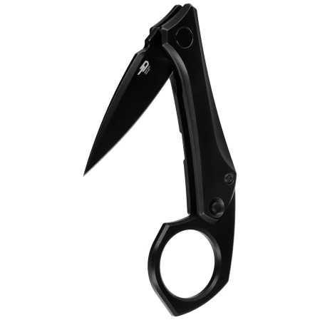Bestech Duci Knife Black Titanium, Black Stonewashed CPM 20CV by Ostap Hel (BT2605C)