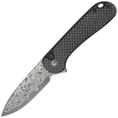 Nóż składany Civivi Button Lock Elementum II Carbon Fiber/Black G10, Damascus (C18062PB-DS1)