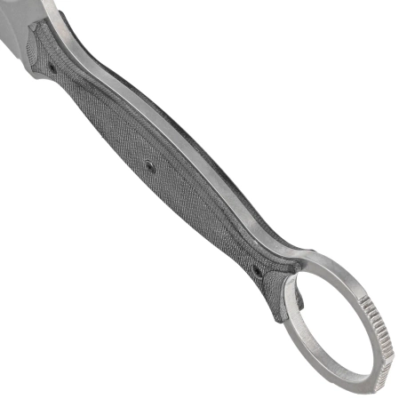 Maserin 922/STW Neck Knife, Black G10, Stonewashed N690 by Russ Kommer