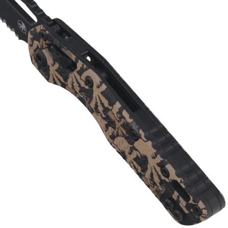 Nóż składany Microtech MSI S/E Claw Burst Camo Tri-Grip Polymer, Black F/S M390MK by Tony Marfione (210T-3PMCWC-Z4)