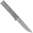 Fox Chnops Heritage Knife Gray Titanium, Stonewashed Hybrid Cryo by Raven Knives Design (FX-544 TI)