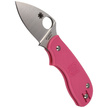 Spyderco Squeak Lightweight Pink PlainEdge Knife (C154PPN)