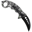 Nóż składany Herbertz CJH Karambit Skulls ABS, Black 420 (ART000137)