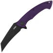 Kubey Anteater Knife Purple G10, Blackwashed 14C28N (KU212M)